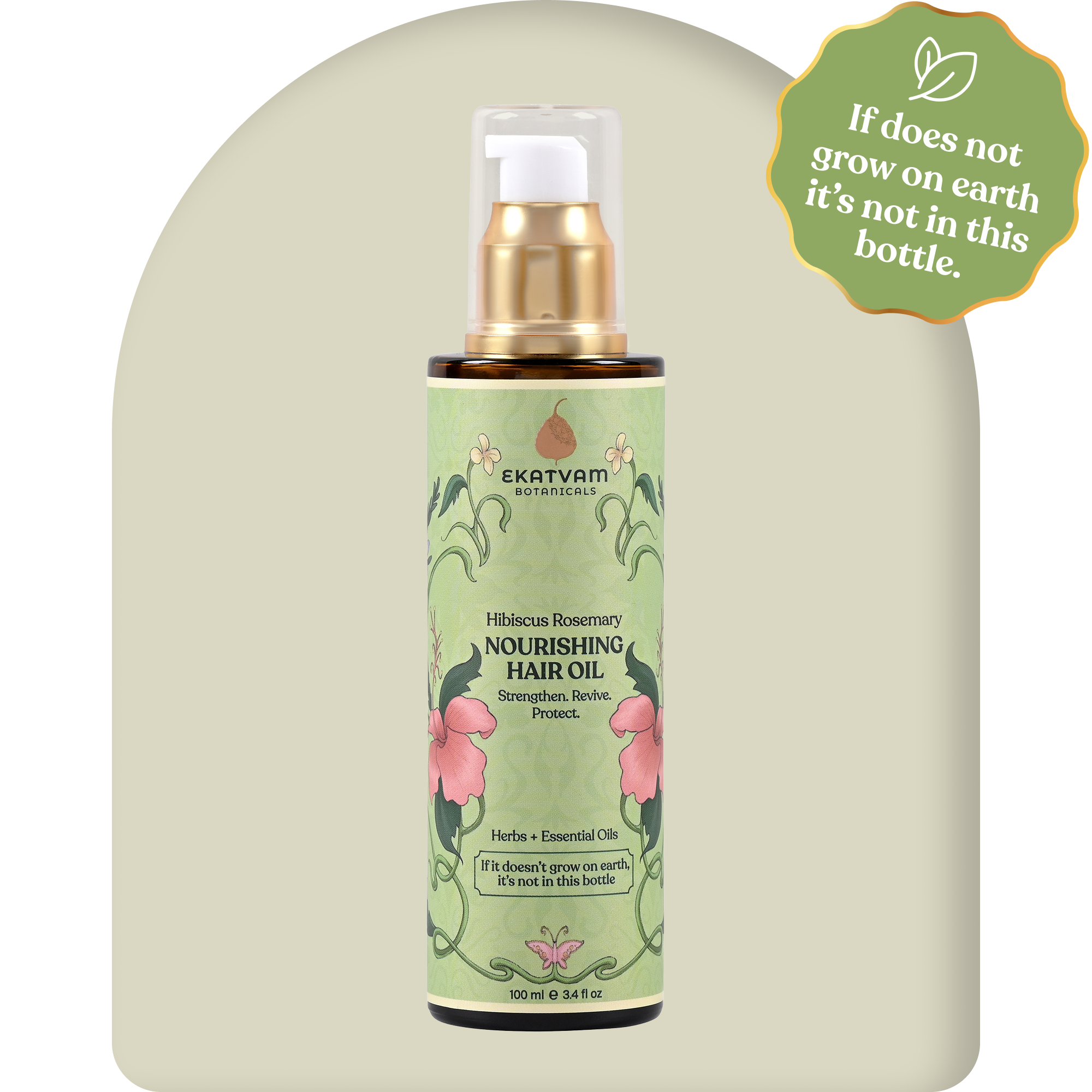 Hibiscus Rosemary Nourishing Hair Oil